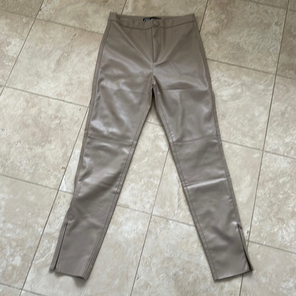 Zara Pants & Jumpsuits Zara Leather Pants Poshmark